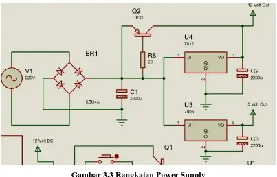Gambar 3.3 Rangkaian Power Supply  