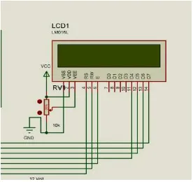 Gambar 3.5. Rangkaian LCD 