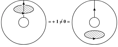 Figure 3. The region of R3 which is delimited by two spheres S2, one into the other, with their face-to-face points identified, provides a description of S1 × S2