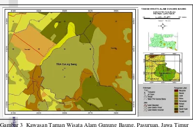 Gambar 3  Kawasan Taman Wisata Alam Gunung Baung, Pasuruan, Jawa Timur 