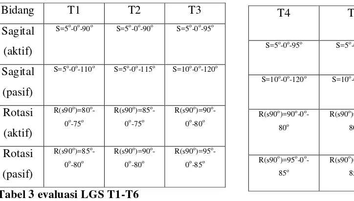 Tabel 3 evaluasi LGS T1-T6 