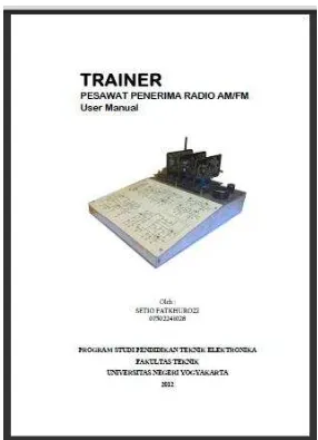 Gambar 21. User Manual Trainer Pesawat Penerima Radio AM/FM 