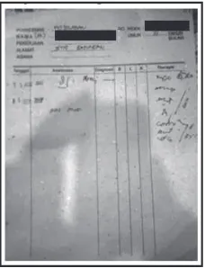 Gambar 1.rekam medis yang digunakan di Puskesmas Mojolaban Sukoharjo Jawa Tengah