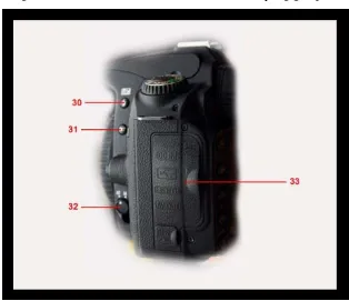 Gambar 2.4 : Kamera DSLR Nikon D90 Tampak Samping 
