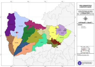 Gambar 2 Peta Administrasi Kabupaten Ngawi 
