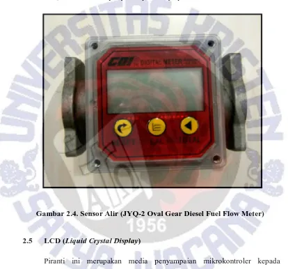 Gambar 2.4. Sensor Alir (JYQ-2 Oval Gear Diesel Fuel Flow Meter) 