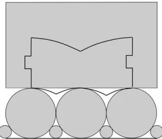 Figure 7. The modified binary tile in the upper half plane