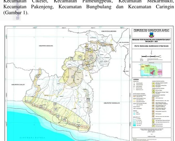 Gambar 1 Peta Rencana Kawasan Strategis Kabupaten Garut 