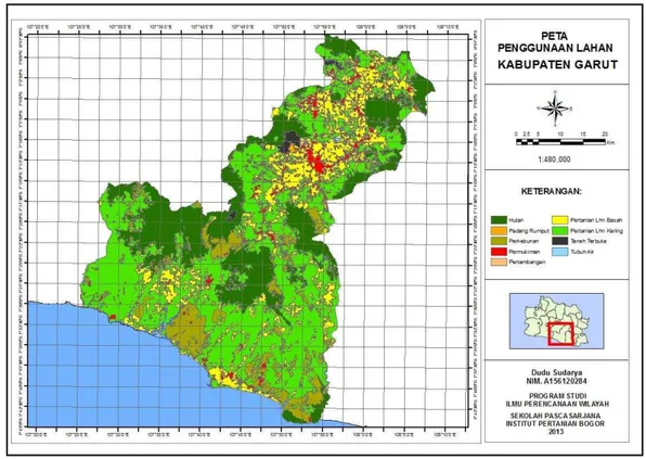 Gambar 7 Peta Penggunaan Lahan di Kabupaten Garut 