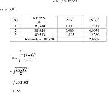 tabel = α/2, dk = 2,91999, data diterima jika t hitung < t tabel 