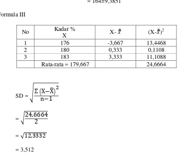 tabel = α/2, dk = 2,91999, data diterima jika t hitung < t tabel 