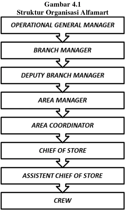 Gambar 4.1 Struktur Organisasi Alfamart 