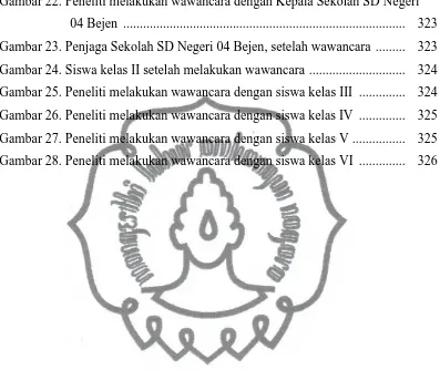 Gambar 22. Peneliti melakukan wawancara dengan Kepala Sekolah SD Negeri  