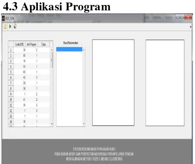 Gambar 4.1 Tampilan aplikasi program sebelum dijalankan 
