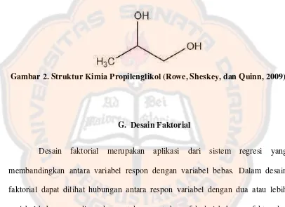 Gambar 2. Struktur Kimia Propilenglikol (Rowe, Sheskey, dan Quinn, 2009) 