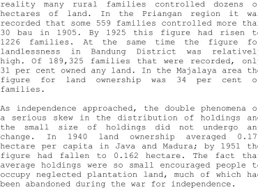 figure had fallen to 0.162 hectare. The fact that average holdings were so small encouraged people to 
