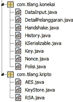 Gambar 16  Struktur package pada client. 