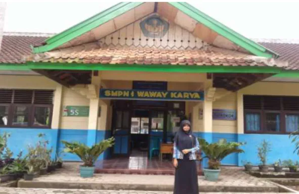 Foto depan SMP Negri 1 Waway Karya Lampung Timur 