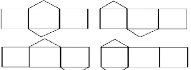 Gambar 9.jaring-jaring prisma tegak segitiga  4)  Jaring-jaring prisma limas segitiga 