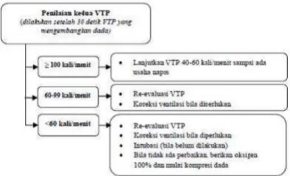 Gambar 4. Penilaian Kedua (Second Assessment) VTP  3)  Kompresi Dada (Circulation) 