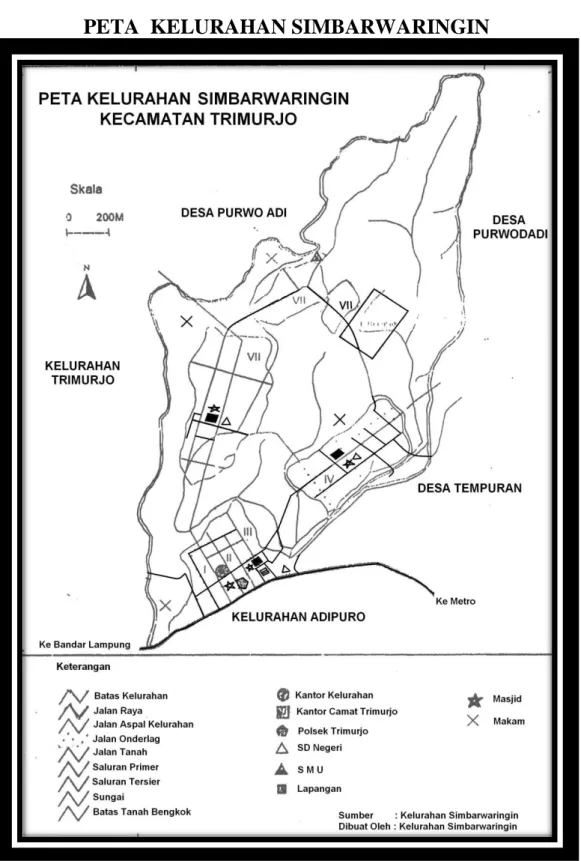 Gambar 3.2. Peta Desa Simbarwaringin 