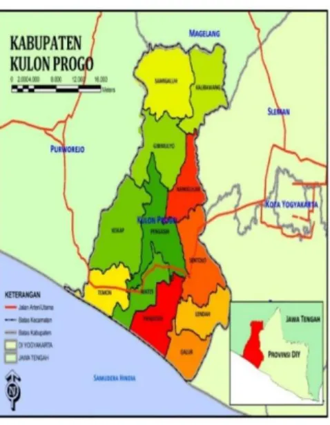 Gambar II.2. Peta Kabupaten Kulon Progo 