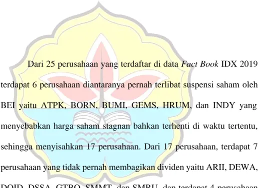 Tabel  2.3  Kriteria Sampel 