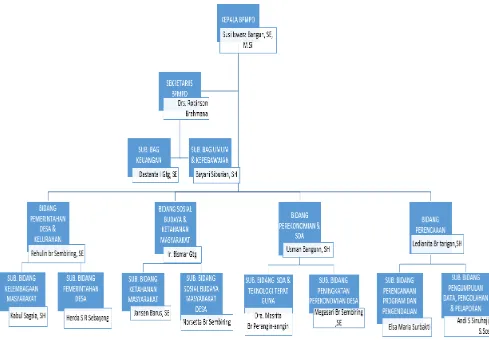 Gambar  IV.1. Struktur Badan Pemberdayaan Masyarakat dan Pemerintah Desa (BPMPD) Kabupaten Karo (Sumber: Peraturan Bupati Karo Nomor 117 Tahun 2008) 