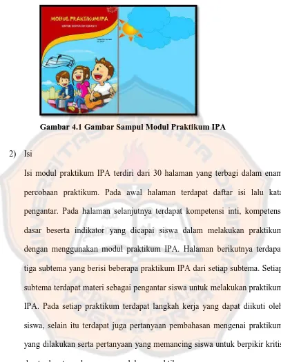 Gambar 4.1 Gambar Sampul Modul Praktikum IPA 