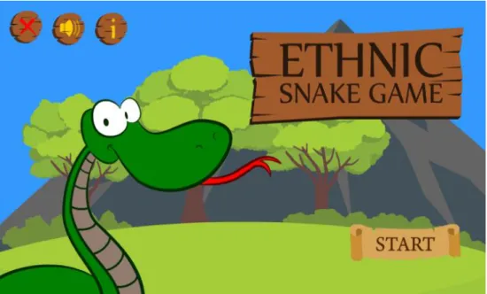 Figure 1. The first appearance of the multimedia game 