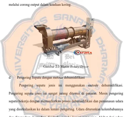 Gambar 2.3 Mesin Rotary Dryer 