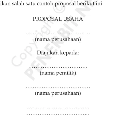 Ilustrasi Contoh Proposal 