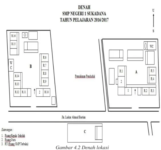Gambar 4.2 Denah lokasi 