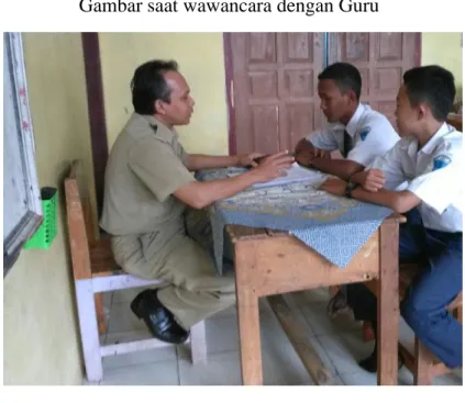 Gambar saat wawancara dengan Guru 