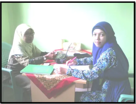 Foto interview dengan Ibu Siti Mahrusah, M.Pd.I