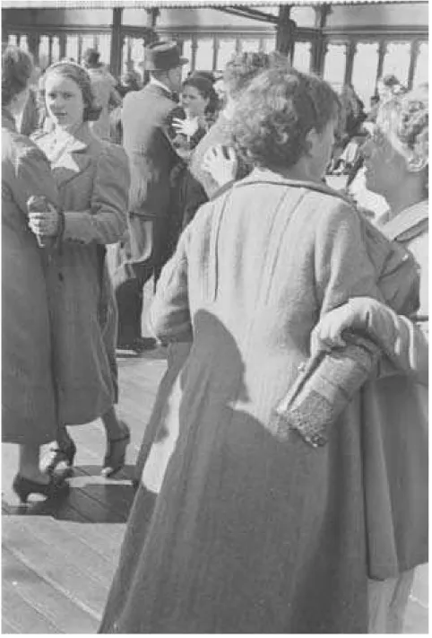 Figure 3.5 Blackpool: girls dancing together on the Pier in the late 1930s.