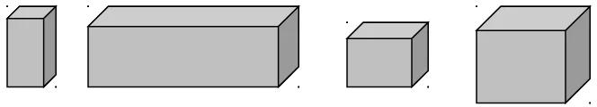 Gambar 3.13 Balok-balok kayu sejenis dengan ukuran yang berbeda-beda.