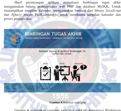 Gambar 8 Halaman index.php 
