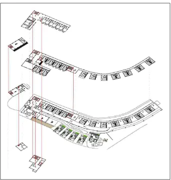 Gambar 6.7 Aksonometri Sistem Transportasi Vertikal Pada Hotel dan Cottage 