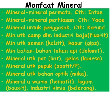 Gambar 2. Bahan Padat Bumi berdasarkan Diameter
