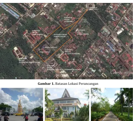 Gambar 1. Batasan Lokasi Perancangan   