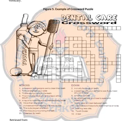 Figure 5. Example of Crossword Puzzle  