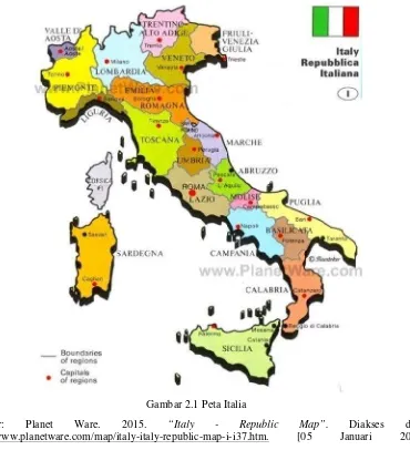 Gambar 2.1 Peta Italia