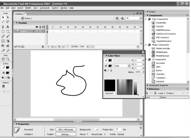 Gambar 9. Penggunaan Pen Tool 