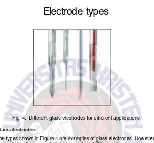 Fig. 4.  Different glass electrodes for different applications