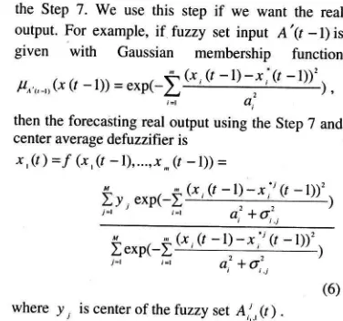 Figure 2 shows the procedure to design fuzzytime series model using combination of tablb