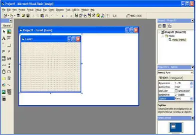 Gambar 2.13. Tampilan IDE Visual Basic 6.0 
