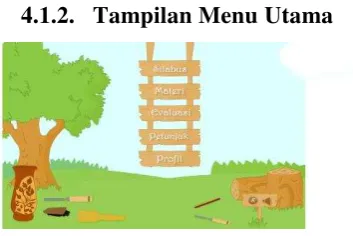 Gambar  Tampilan Menu Utama 