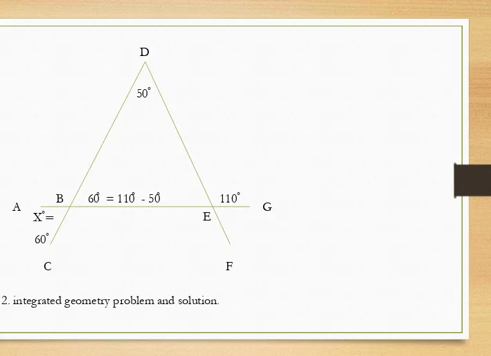 Figure 2. integrated geometry problem and solution.  