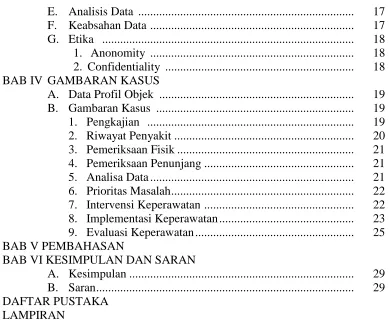 Gambaran Kasus  ..................................................................  1